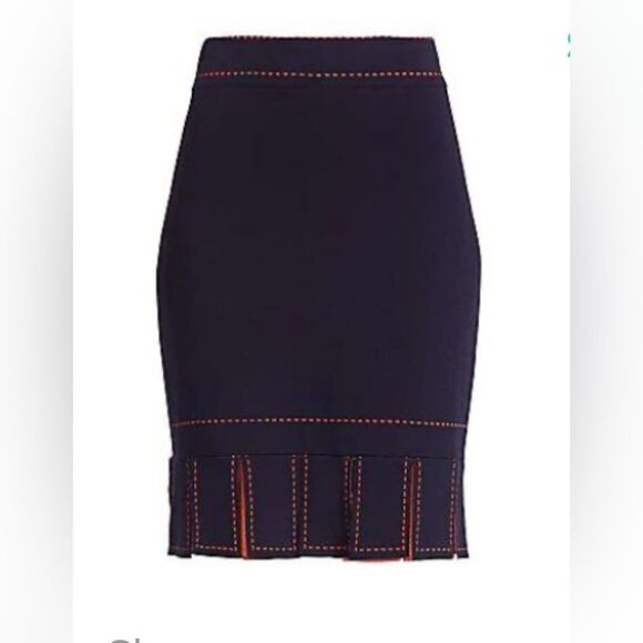 STAUD Elegant Blue Skirt - Picture 1 of 6
